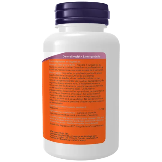 NOW Foods Melatonin 5mg 180 Vcaps | Unbeatable Prices, Daily Deals | VITASHOP