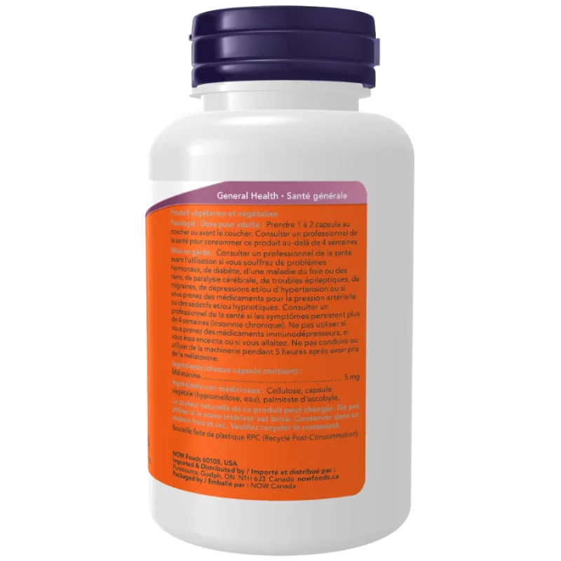 NOW Foods 나우 푸드 멜라토닌 5mg 180 V캡슐 | 매일 업데이트되는 특가 상품 | VITASHOP