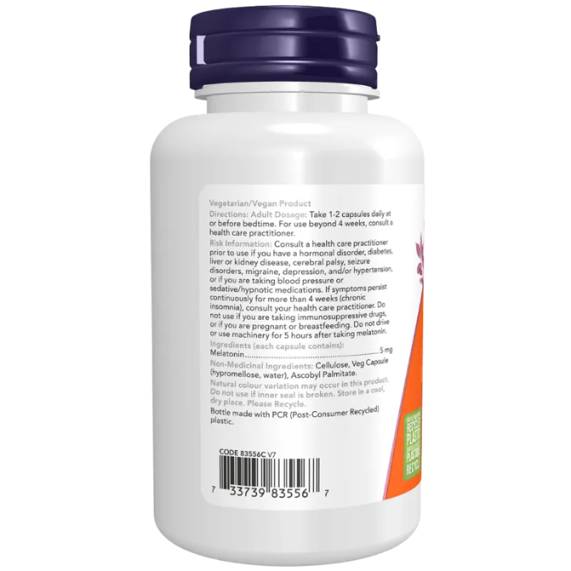 NOW Foods Melatonin 5mg 180 Vcaps | Unbeatable Prices, Daily Deals | VITASHOP