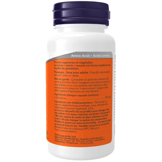 NOW Foods Glutathione 250 mg, 60 Veg Capsules | Unbeatable Prices, Daily Deals | VITASHOP