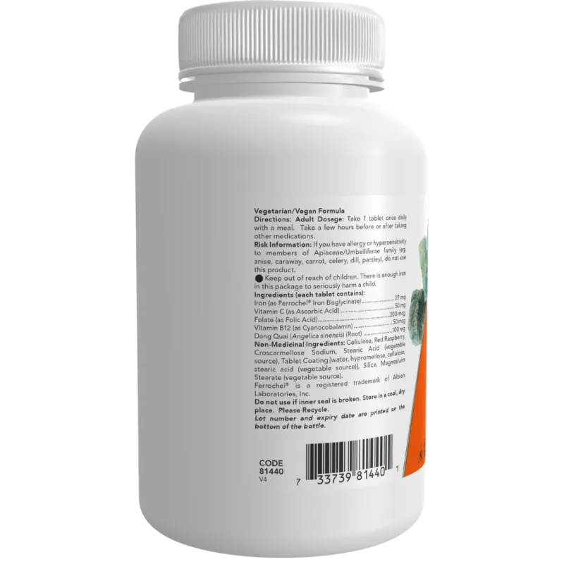 NOW Foods Iron Complex, 100 Tablets | 每天不同折扣, 全网最低价格 | 种类齐全的保健品店铺 VITASHOP, 只有你想不到, 没有你买不到 !