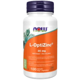 NOW Foods L-OptiZinc 30 mg, 100 Capsules | Unbeatable Prices, Daily Deals | VITASHOP