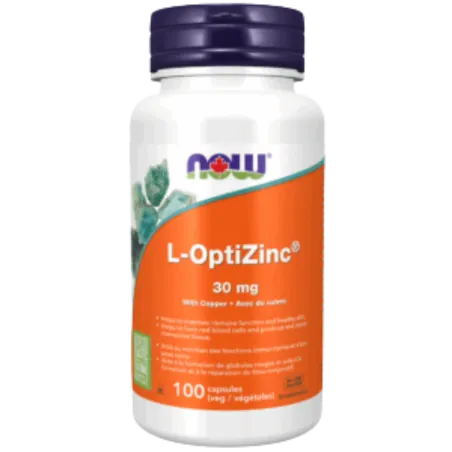 NOW Foods L-OptiZinc 30 mg, 100 Capsules | Unbeatable Prices, Daily Deals | VITASHOP