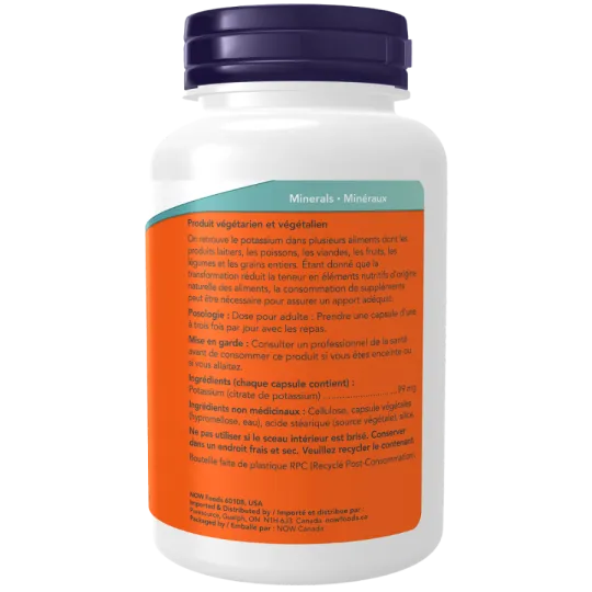 NOW Foods Potassium Citrate 99 mg, 180 Capsules | Unbeatable Prices, Daily Deals | VITASHOP