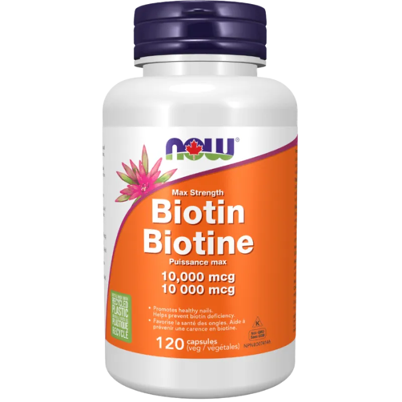 NOW Foods Biotin 10000 mcg, 120 Veg Capsules | 每天不同折扣, 全网最低价格 | 种类齐全的保健品店铺 VITASHOP, 只有你想不到, 没有你买不到 !