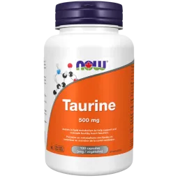 Taurine 500 mg, 100 Gélules | Safest & Easiest Shopping Vitamins Online | VITASHOP