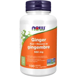 Racine de gingembre 550 mg, 100 gélules | Safest & Easiest Shopping Vitamins Online | VITASHOP