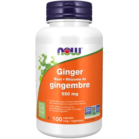 Racine de gingembre 550 mg, 100 gélules | Safest & Easiest Shopping Vitamins Online | VITASHOP