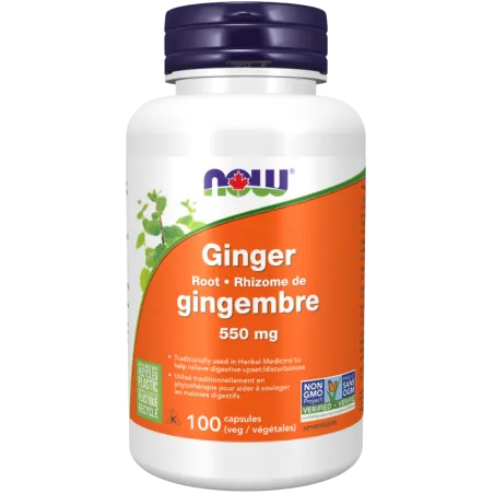 Racine de gingembre 550 mg, 100 gélules | Safest & Easiest Shopping Vitamins Online | VITASHOP