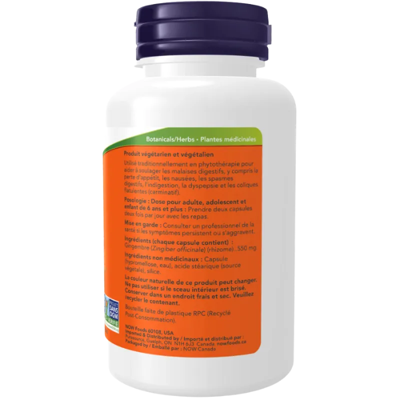 NOW Foods 나우 푸드 생강 뿌리 550 mg, 100 캡슐 | 매일 업데이트되는 특가 상품 | VITASHOP