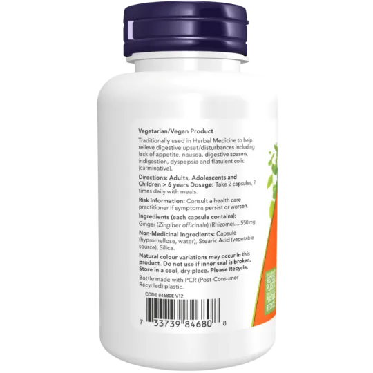 NOW Foods 나우 푸드 생강 뿌리 550 mg, 100 캡슐 | 매일 업데이트되는 특가 상품 | VITASHOP