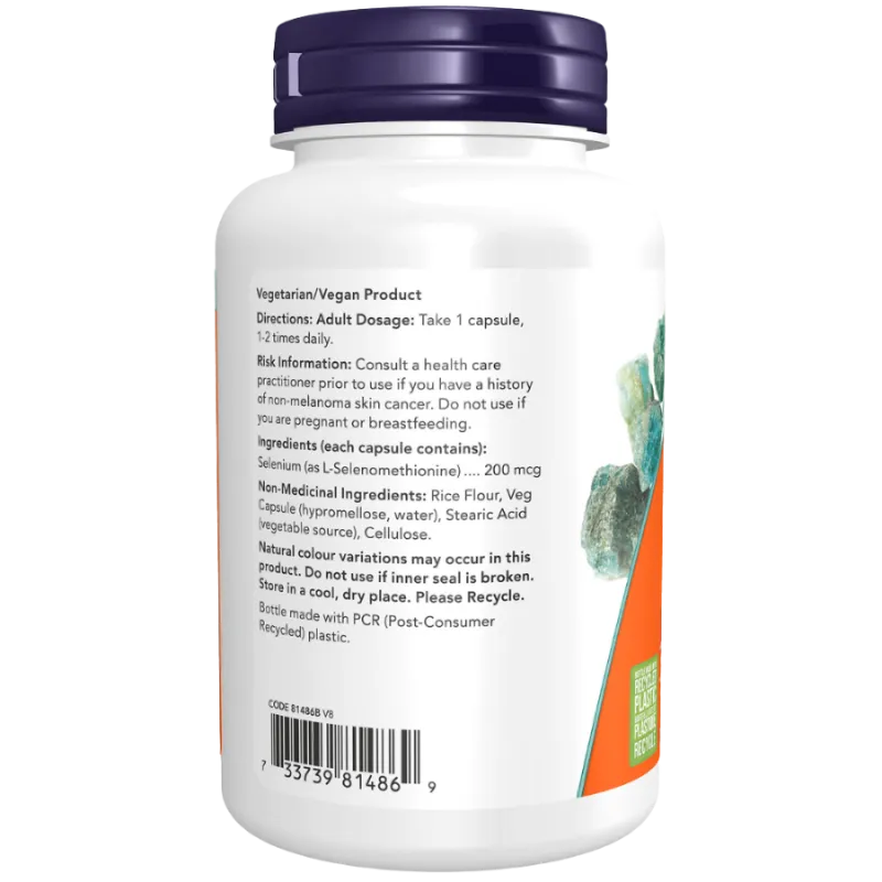 NOW Foods 나우 푸드 셀레늄 200mcg(이스트 프리) 180 식물성 캡슐 | 매일 업데이트되는 특가 상품 | VITASHOP