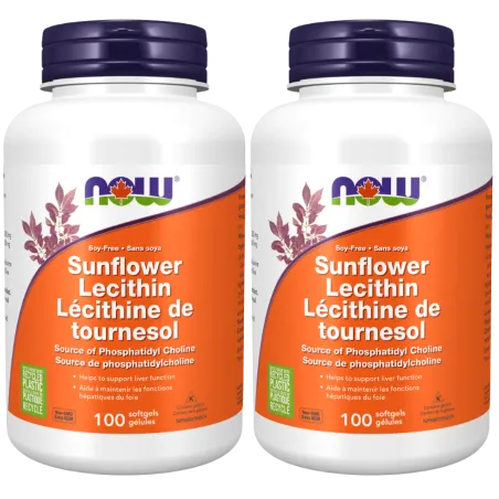 NOW Foods [2 FOR DEAL] Sunflower Lecithin 1200 mg, 100 Softgels | Unbeatable Prices, Daily Deals | VITASHOP