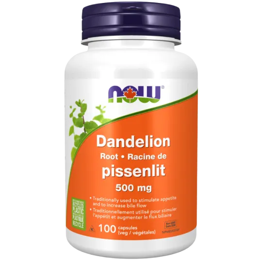 NOW Foods Dandelion Root 500 mg, 100 Veg Capsules | Unbeatable Prices, Daily Deals | VITASHOP