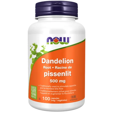 NOW Foods Dandelion Root 500 mg, 100 Veg Capsules | Unbeatable Prices, Daily Deals | VITASHOP