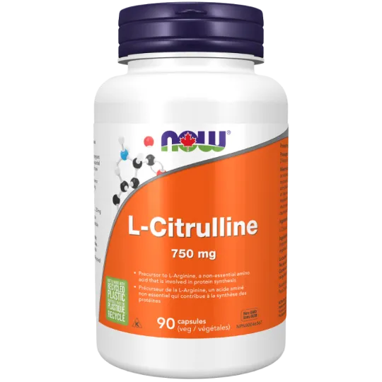NOW Foods L-Citrulline 750 mg, 90 Veg Capsules | Unbeatable Prices, Daily Deals | VITASHOP