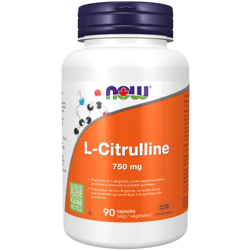 NOW Foods L-Citrulline 750 mg, 90 Veg Capsules | Unbeatable Prices, Daily Deals | VITASHOP