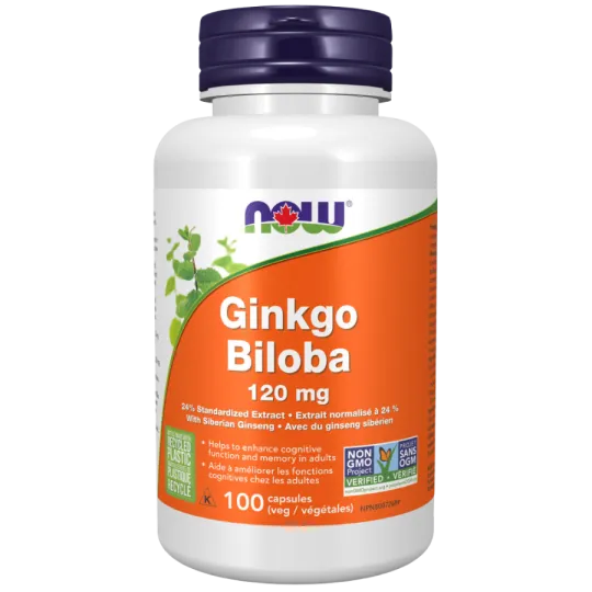 NOW Foods Ginkgo Biloba 120 mg, 100 Capsules | 每天不同折扣, 全网最低价格 | 种类齐全的保健品店铺 VITASHOP, 只有你想不到, 没有你买不到 !
