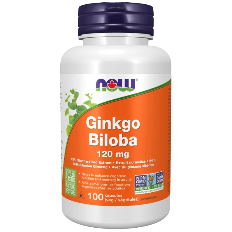 NOW Foods Ginkgo Biloba 120 mg, 100 Capsules | 每天不同折扣, 全网最低价格 | 种类齐全的保健品店铺 VITASHOP, 只有你想不到, 没有你买不到 !