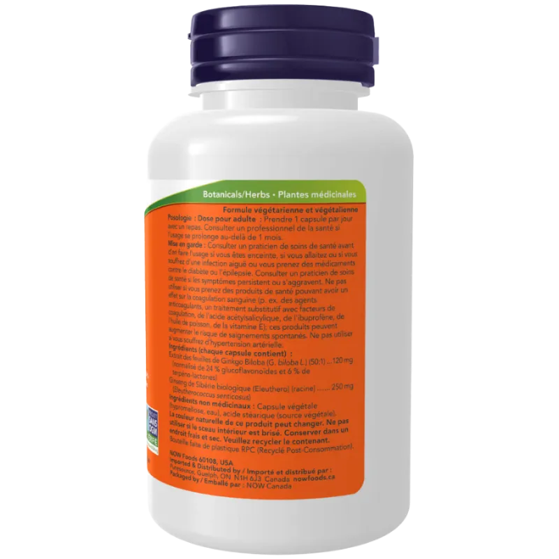 NOW Foods Ginkgo Biloba 120 mg, 100 Capsules | 每天不同折扣, 全网最低价格 | 种类齐全的保健品店铺 VITASHOP, 只有你想不到, 没有你买不到 !