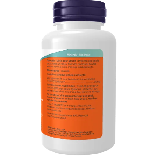 NOW Foods 나우 푸드 징크 글리시네이트 30mg, 120 소프트젤 | 매일 업데이트되는 특가 상품 | VITASHOP