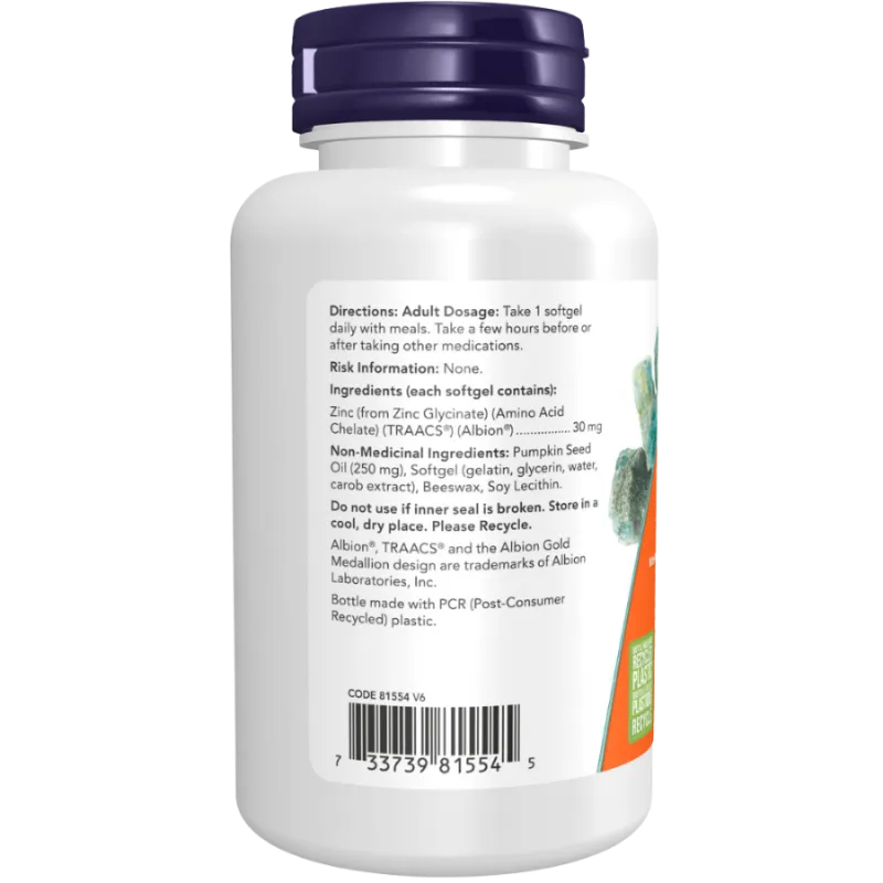 NOW Foods 나우 푸드 징크 글리시네이트 30mg, 120 소프트젤 | 매일 업데이트되는 특가 상품 | VITASHOP