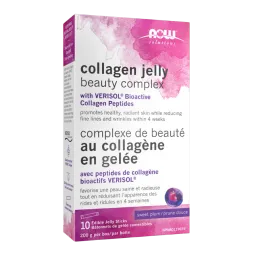NOW Foods Collagen Jelly Beauty Complex, Sweet Plum Jelly Sticks 200G 10 Edible Jelly Sticks | 每天不同折扣, 全网最低价格 | 种类齐全的保健品店铺 VITAS
