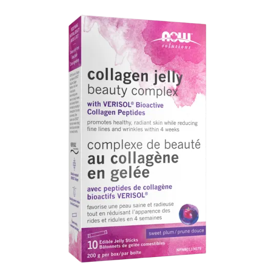 NOW Foods Collagen Jelly Beauty Complex, Sweet Plum Jelly Sticks 200G 10 Edible Jelly Sticks | 每天不同折扣, 全网最低价格 | 种类齐全的保健品店铺 VITAS