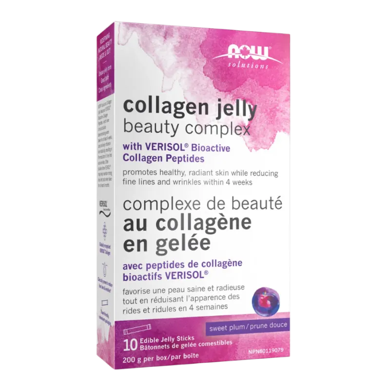 NOW Foods Collagen Jelly Beauty Complex, Sweet Plum Jelly Sticks 200G 10 Edible Jelly Sticks | 每天不同折扣, 全网最低价格 | 种类齐全的保健品店铺 VITAS