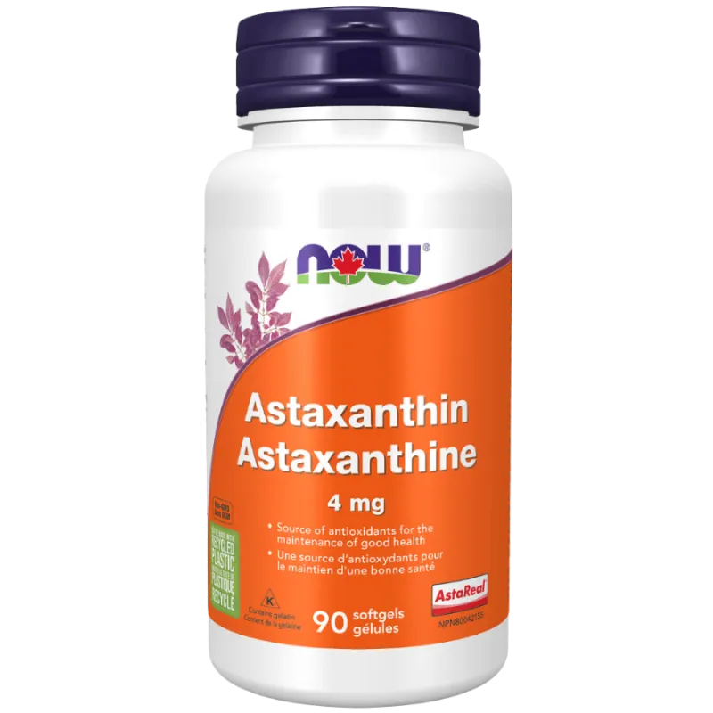 NOW Foods Astaxanthin 4 mg, 90 Softgels | Unbeatable Prices, Daily Deals | VITASHOP
