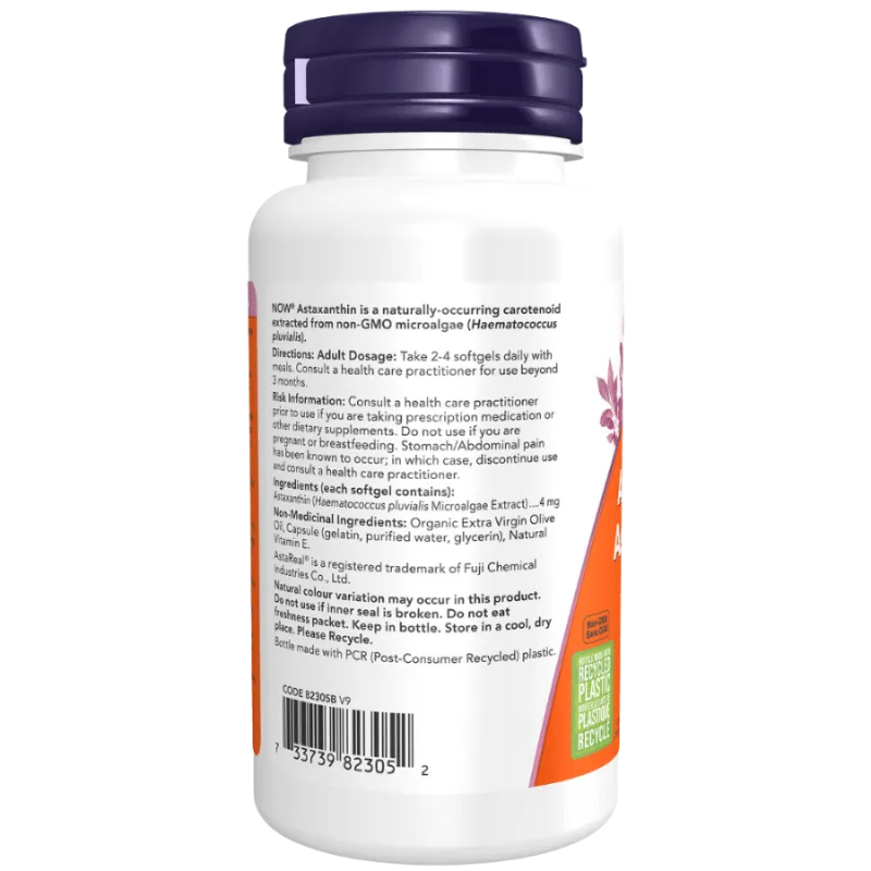 NOW Foods Astaxanthin 4 mg, 90 Softgels | Unbeatable Prices, Daily Deals | VITASHOP