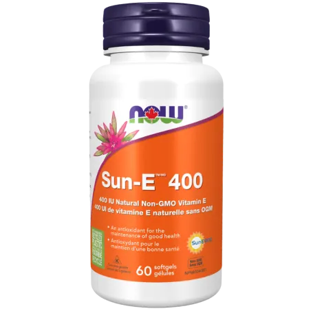 NOW Foods 나우 푸드 SUN-E 400 IU 천연 비 GMO 비타민 E, 60 소프트젤 | 매일 업데이트되는 특가 상품 | VITASHOP