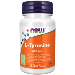 NOW Foods L-Tyrosine 500 mg, 60 Capsules | Unbeatable Prices, Daily Deals | VITASHOP