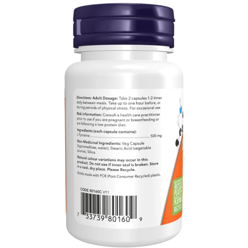 L-Tyrosine 500 mg | Safest & Easiest Shopping Vitamins Online | VITASHOP