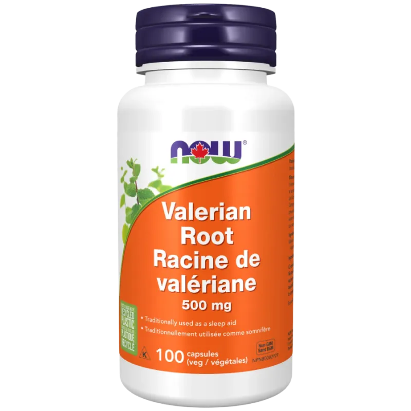 Racine de valériane 500 mg, 100 gélules végétales | Safest & Easiest Shopping Vitamins Online | VITASHOP