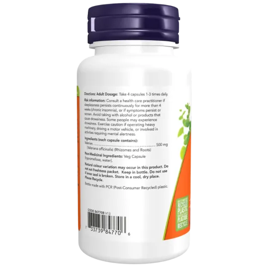 NOW Foods Valerian Root 500 mg, 100 Veg Capsules | 每天不同折扣, 全网最低价格 | 种类齐全的保健品店铺 VITASHOP, 只有你想不到, 没有你买不到 !