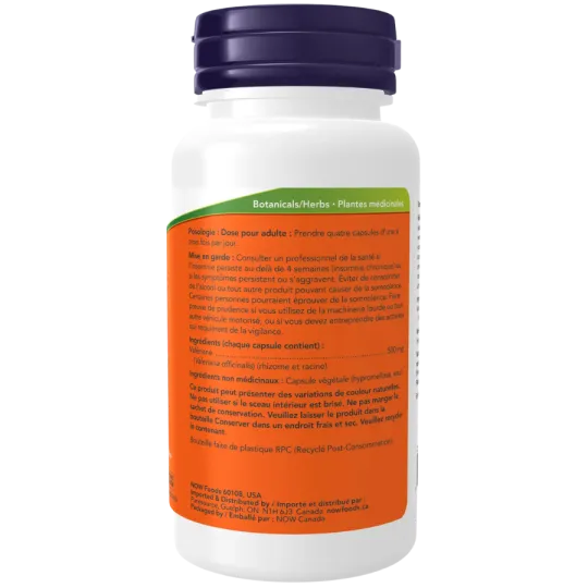 NOW Foods Valerian Root 500 mg, 100 Veg Capsules | 每天不同折扣, 全网最低价格 | 种类齐全的保健品店铺 VITASHOP, 只有你想不到, 没有你买不到 !