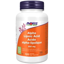 Acide alpha-lipoïque 250 mg, 120 gélules | Safest & Easiest Shopping Vitamins Online | VITASHOP