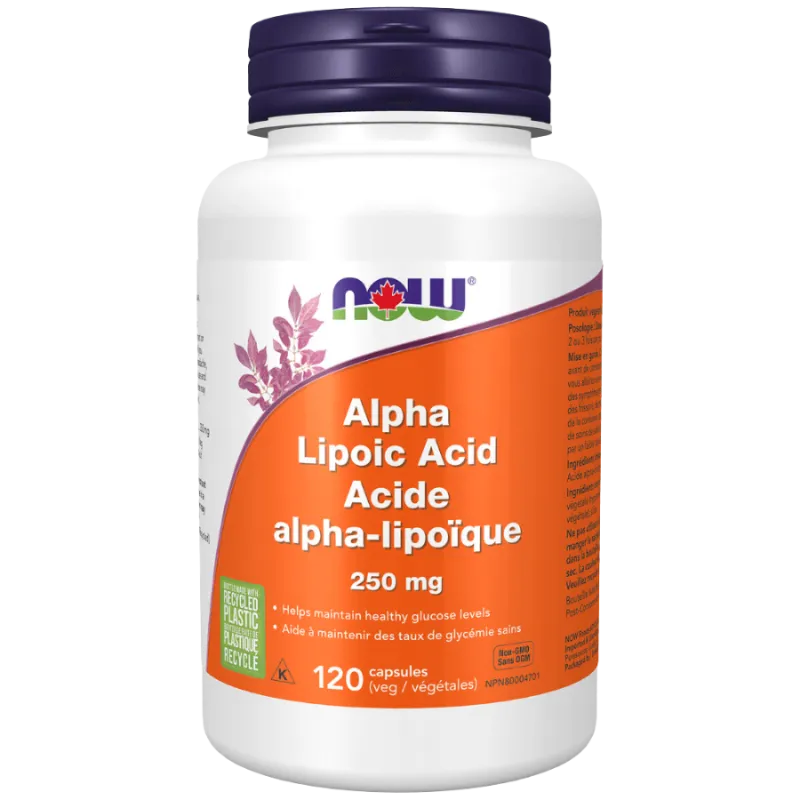 NOW Foods Alpha Lipoic Acid 250 mg, 120 Capsules | Unbeatable Prices, Daily Deals | VITASHOP