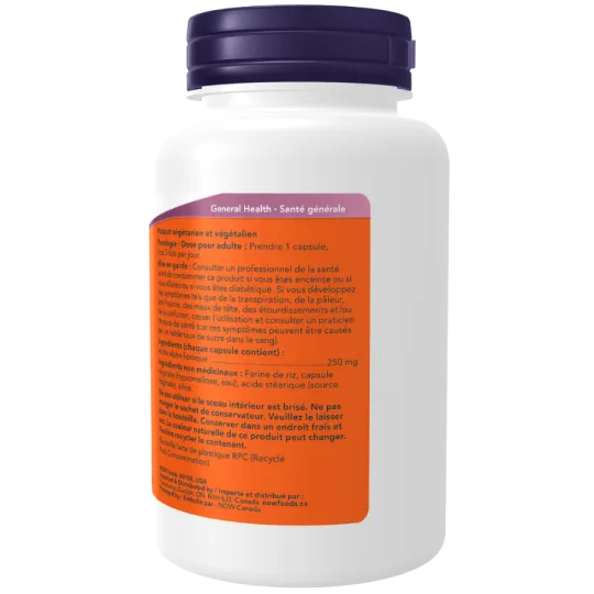 NOW Foods Alpha Lipoic Acid 250 mg, 120 Capsules | Unbeatable Prices, Daily Deals | VITASHOP