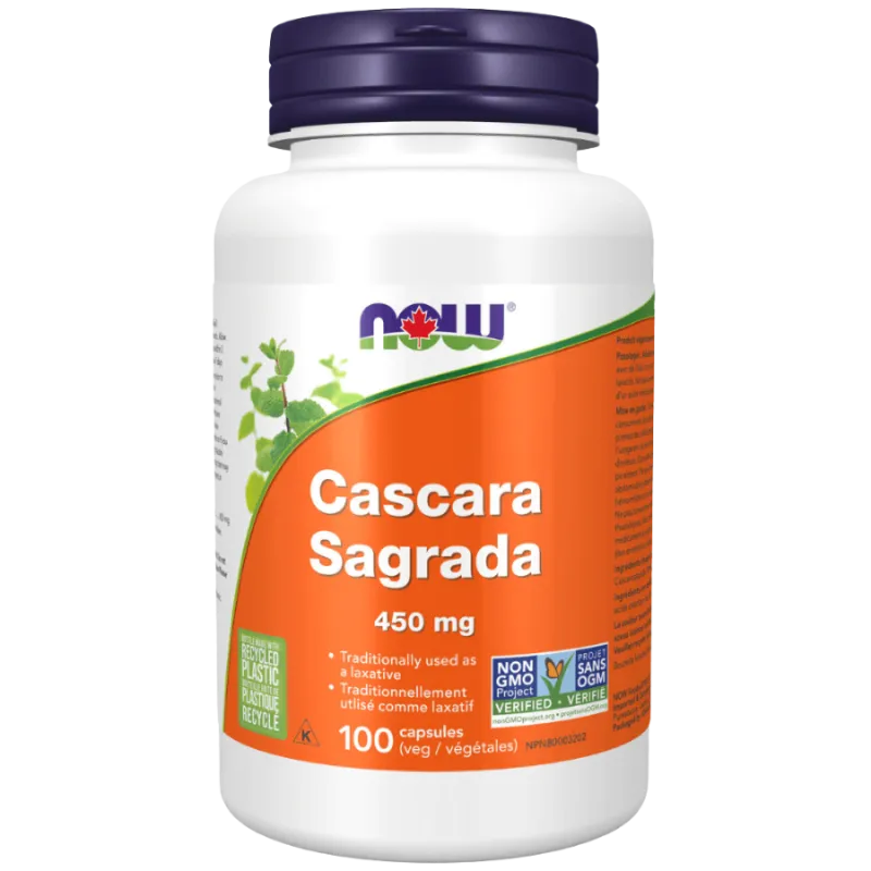 Cascara Sagrada 450 mg, 100 Gélules | Safest & Easiest Shopping Vitamins Online | VITASHOP