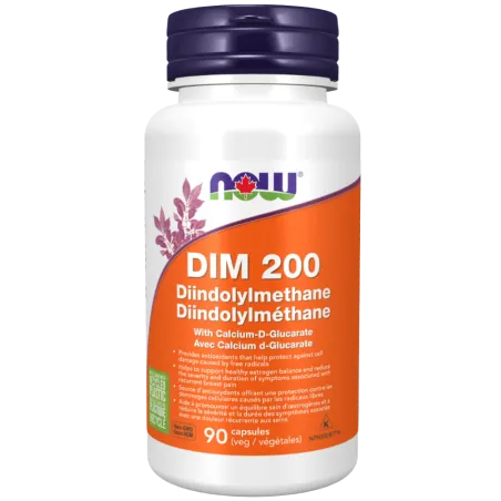 NOW Foods DIM 200 mg with Calcium Glucarate, 90 Vegcaps | Unbeatable Prices, Daily Deals | VITASHOP