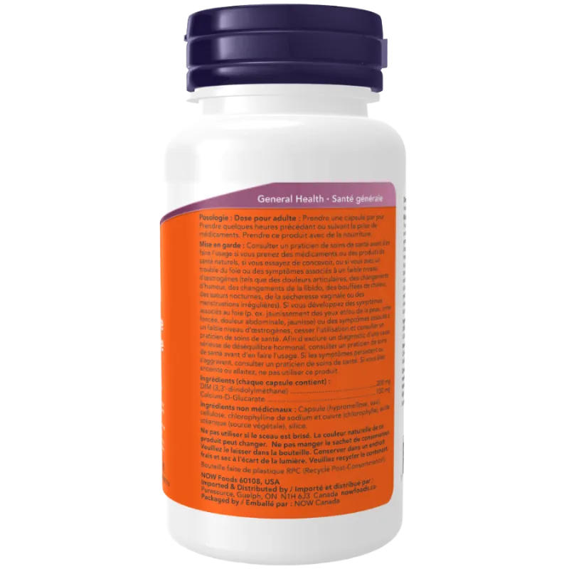 DIM 200 mg avec glucarate de calcium, 90 Vegcaps | Safest & Easiest Shopping Vitamins Online | VITASHOP