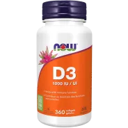 NOW Foods Vitamin D-3 1000 IU 360 Softgels | 每天不同折扣, 全网最低价格 | 种类齐全的保健品店铺 VITASHOP, 只有你想不到, 没有你买不到 !