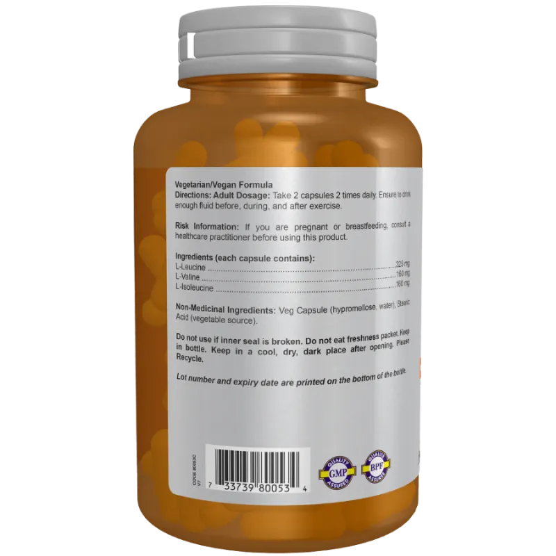 NOW Foods 나우 푸드 분지 사슬 아미노산, 120 캡슐 | 매일 업데이트되는 특가 상품 | VITASHOP