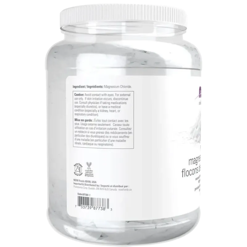 NOW Foods Magnesium Flakes, 1531 g | 每天不同折扣, 全网最低价格 | 种类齐全的保健品店铺 VITASHOP, 只有你想不到, 没有你买不到 !