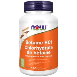 NOW Foods Betaine HCl, 120 Veg Capsules | 每天不同折扣, 全网最低价格 | 种类齐全的保健品店铺 VITASHOP, 只有你想不到, 没有你买不到 !