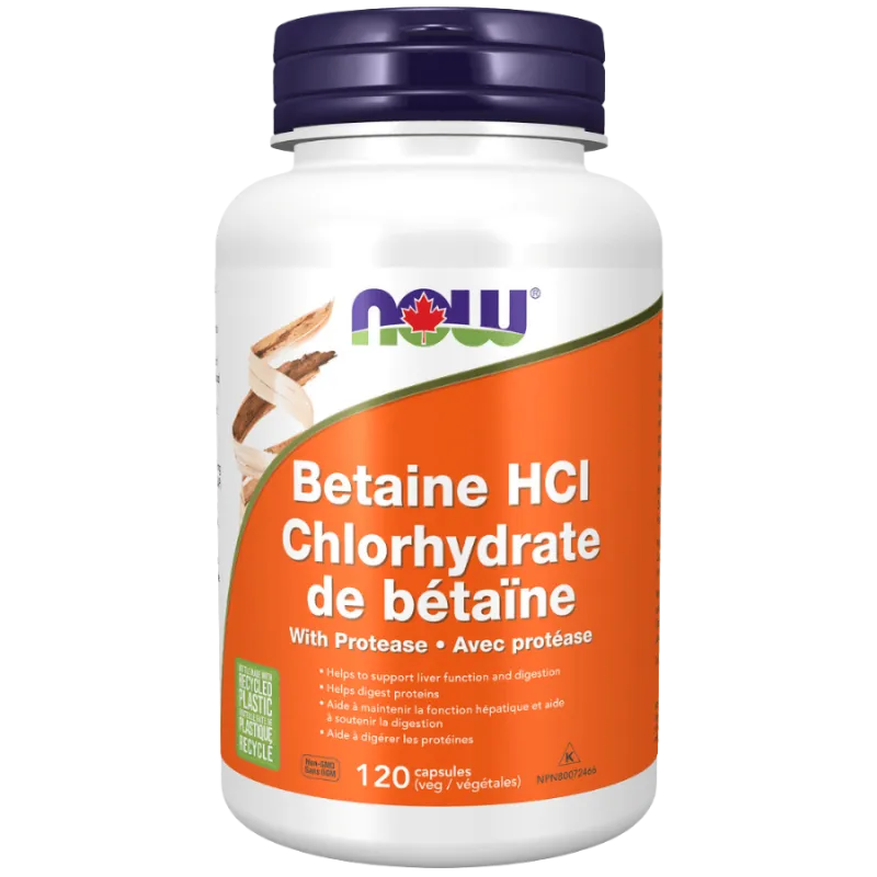 Betaine HCl, 120 Veg Capsules | Safest & Easiest Shopping Vitamins Online | VITASHOP
