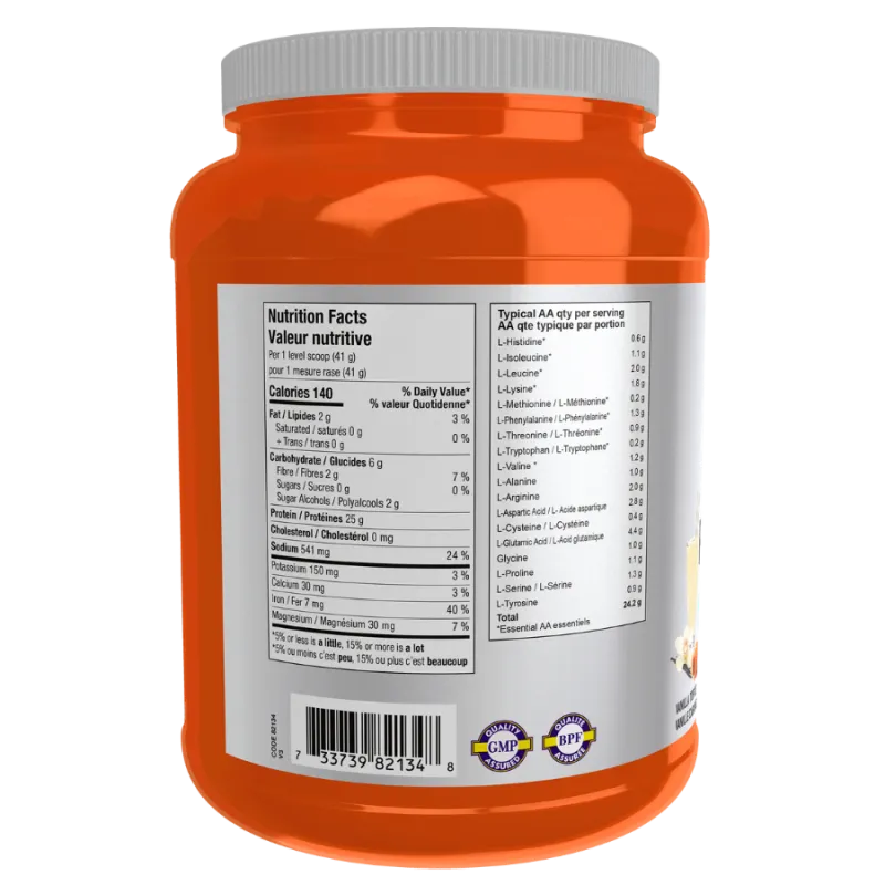 NOW Foods Pea Protein Vanilla Toffee, 907 g (EXP DATE : Nov 1 2025) | Unbeatable Prices, Daily Deals | VITASHOP