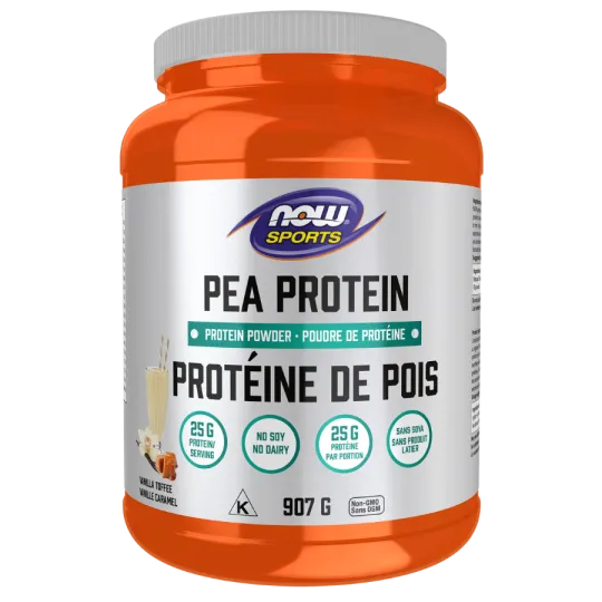 NOW Foods Pea Protein Vanilla Toffee, 907 g ́ perday Lowest Price, Daily Deals  VITASHOP